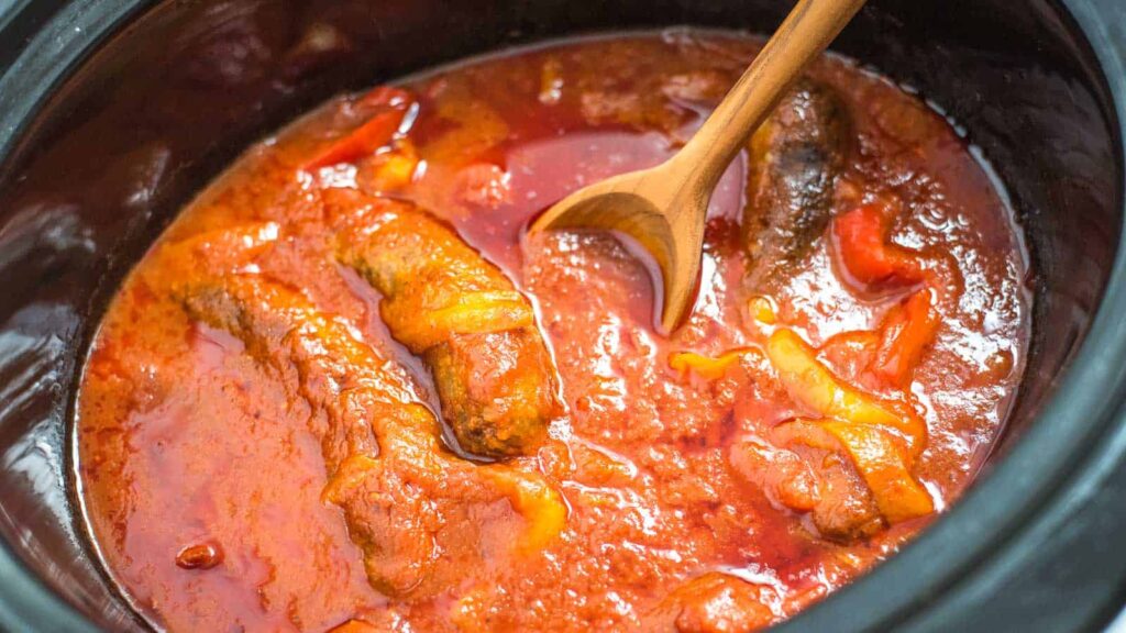 Slow Cooker Sausage and Peppers simmers steadily for several hours, letting the flavors settle on their own. As one of many slow cooker meals for busy days, it keeps preparation short. The cooking method allows the sausage to stay tender without monitoring. Dinner waits in the cooker until you are ready.